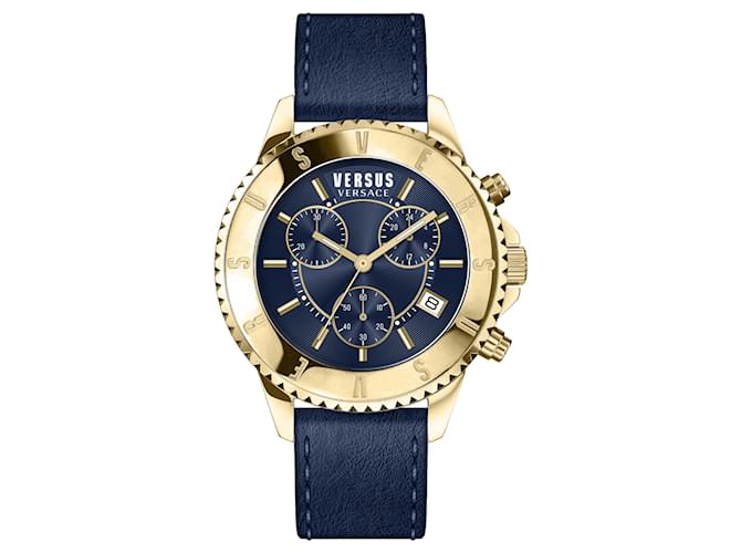 Versus Versace Tokyo Chronograph Watch Golden Metallic  ref.696996