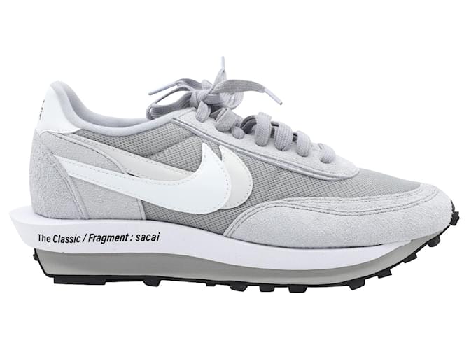 Nike LDWaffle x Sacai x Fragment en goma gris humo claro Sintético  ref.697031