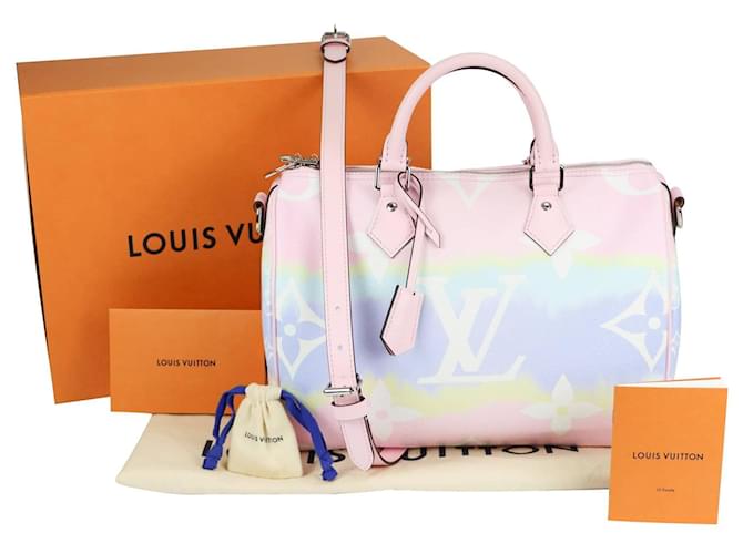 Louis Vuitton speedy Bandouliere 30 Escale Pastell Mehrfarben Leinwand ref.697178 Joli Closet