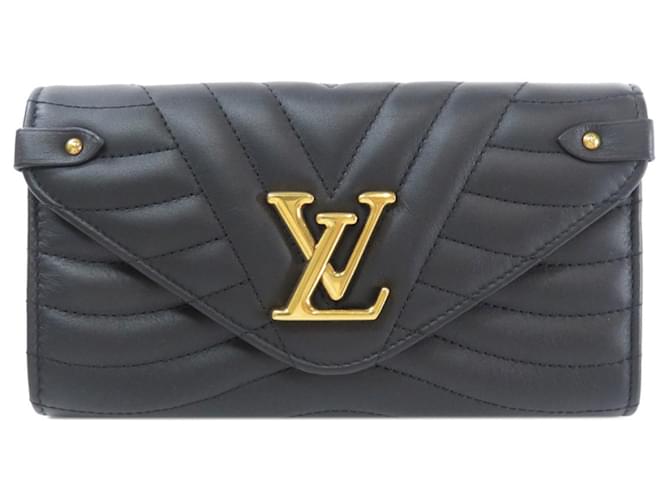 Louis Vuitton New Wave Black Leather  ref.697357