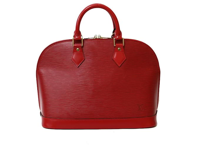 Louis Vuitton Alma Red Leather  ref.697440