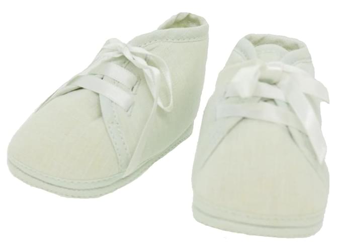 Hermès Sapatos de bebê HERMES de algodão azul claro Auth 32405  ref.697612