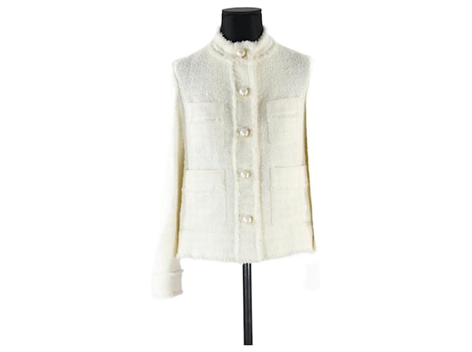Pinko jacket 38 Beige Cotton  ref.697740