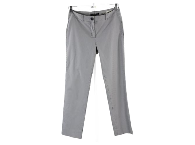 Max Mara trousers 40 White Cotton  ref.697839