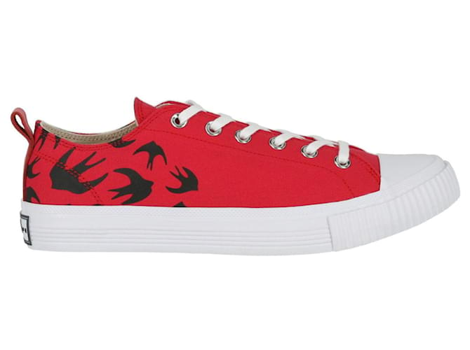 Autre Marque McQ Alexander McQueen Swallows Low-Top Sneakers Red  ref.698113