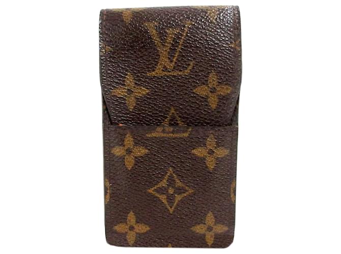 Louis Vuitton Brown Monogram Cigarette Case Cloth ref.698304 - Joli Closet