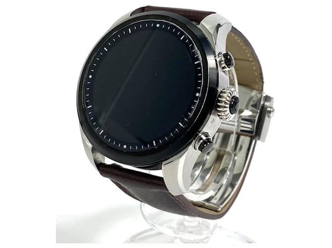 MONTBLANC-Gipfel 2 Digitale Smartwatch Schwarz Silber Hardware Stahl  ref.698329