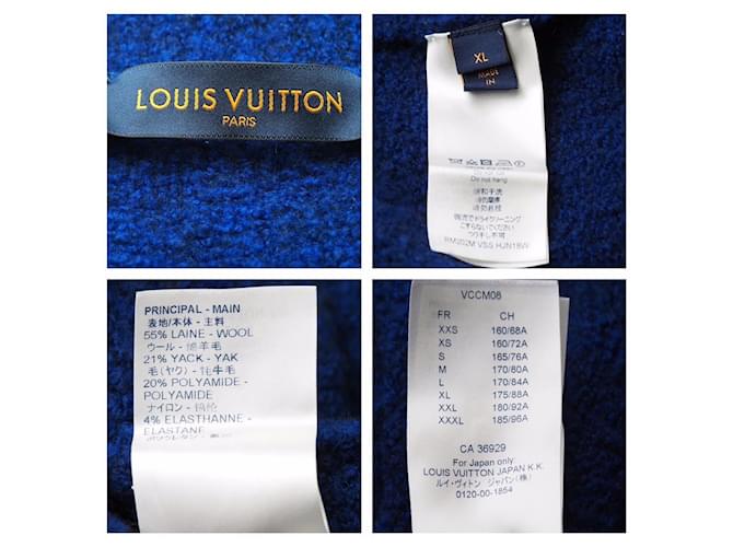 Jersey de cuello redondo de Louis Vuitton Azul Lana  ref.698342