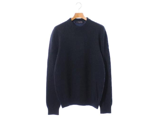 Louis Vuitton Knit Sweater Navy blue Cashmere Wool ref.698348