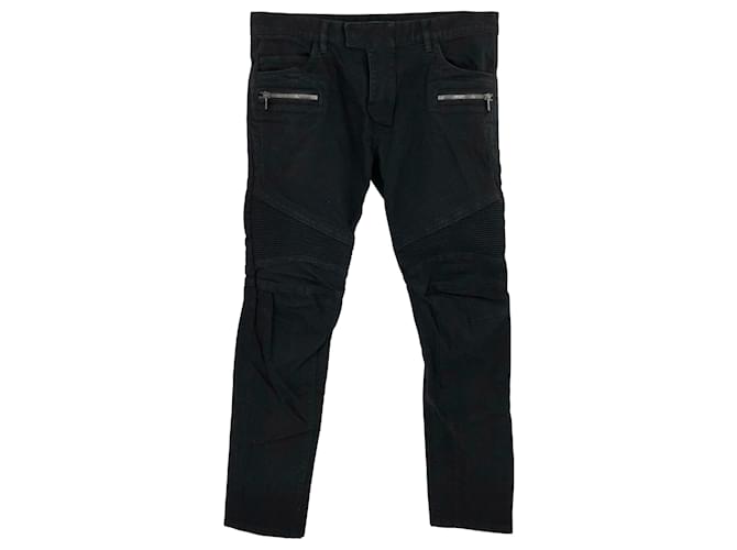 Balmain jeans in black denim  ref.698396