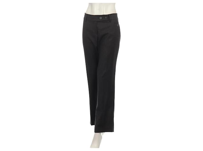 Brunello Cucinelli Pants, leggings Dark grey Cashmere Wool  ref.698662