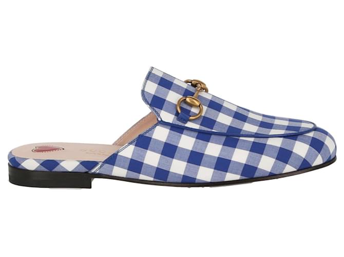 Gucci Princetown Gingham Slippers Sandals Multiple colors  ref.698691