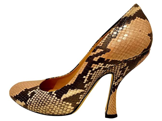 Vivienne Westwood Westwood snake skin vintage courts, Propaganda collection Multiple colors Exotic leather  ref.698950