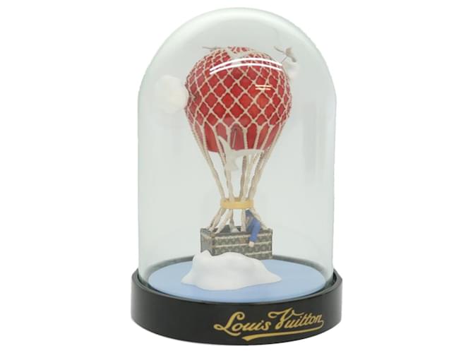 LOUIS VUITTON Snow Globe mongolfiera In esclusiva per LV VIP Clear Red LV Auth 32342alla Rosso Vetro  ref.699104