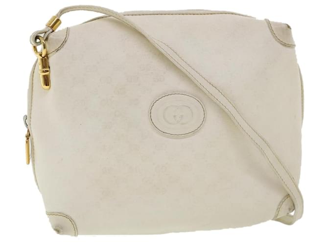 GUCCI Micro GG Canvas Shoulder Bag PVC Leather White Auth 32402 ref.699194  - Joli Closet