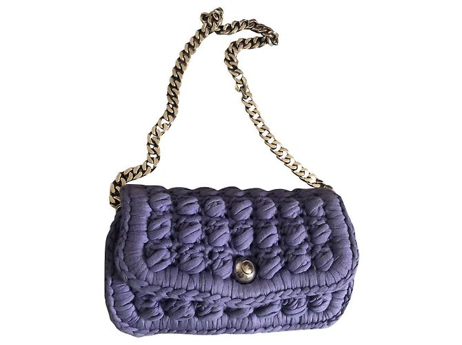 Borsa a mano Bottega Veneta Lavanda Cotone