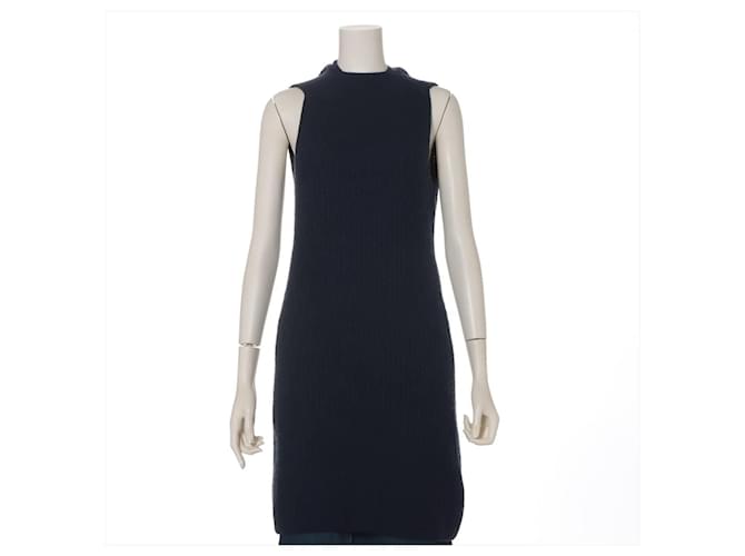 *Chanel 08C Cashmere Sleeveless One Piece Size Unknown Women's Navy No Brand Tag Navy blue  ref.699333