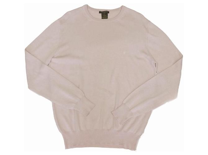 Louis Vuitton Crew Neck Sweater Pink Cotton  ref.699363