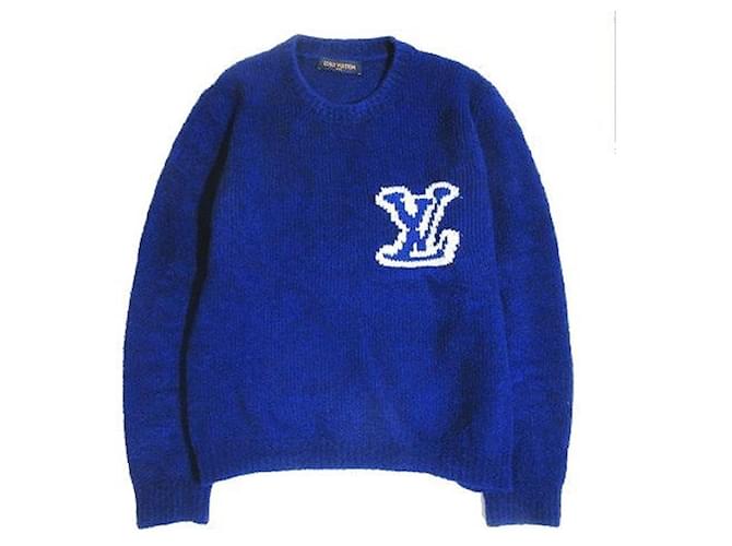 Louis Vuitton Pull à col ras du cou dégradé bleu océan pour homme avec  monogramme LVSE ref.493377 - Joli Closet