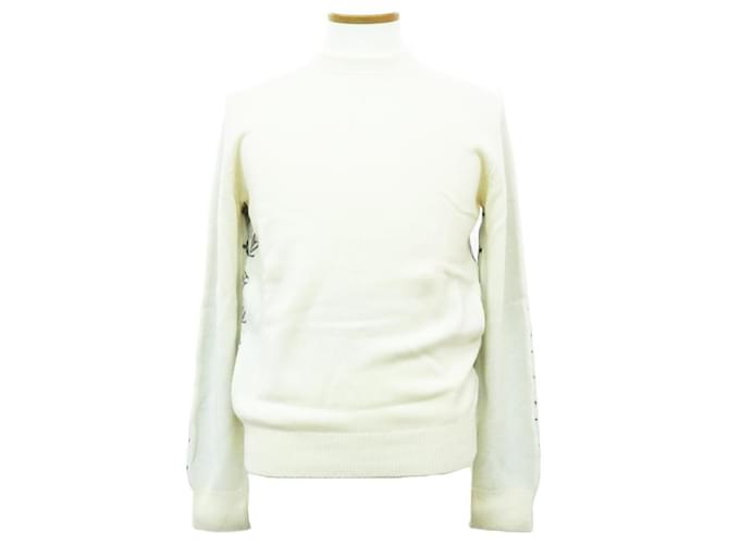 Louis Vuitton Monogram Sweater White Grey Cashmere  ref.699467