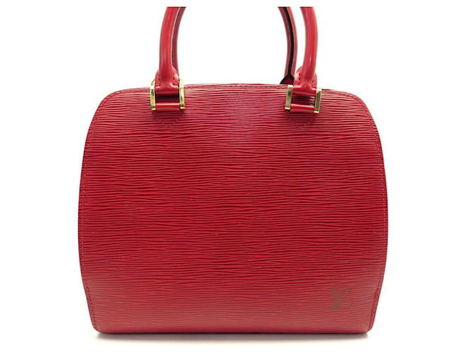 LOUIS VUITTON PONT NEUF PM RED EPI LEATHER HANDBAG RED LEATHER