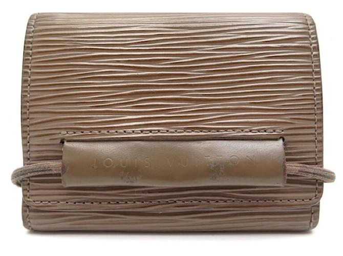 LOUIS VUITTON WALLET IN TAUPE EPI LEATHER WALLET CARDS WALLET  ref.699575