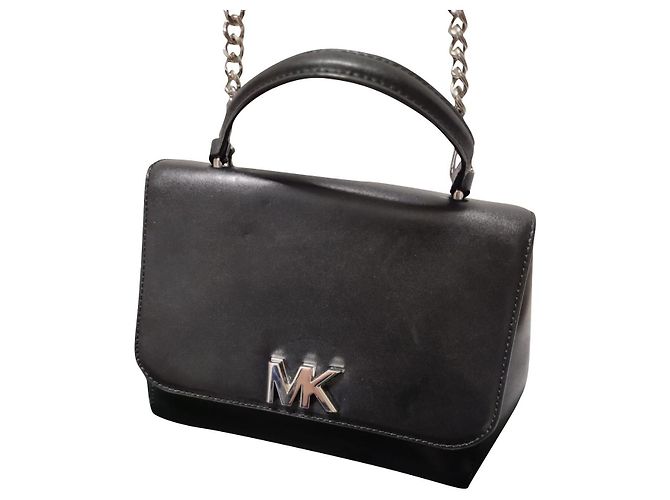 Borsa Michael Kors in pelle di capra nera Nero