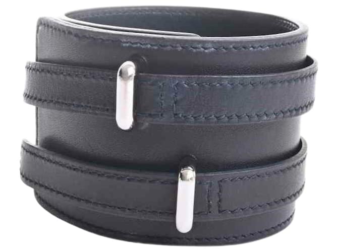 Hermès Hermes Bangle Nero Pelle  ref.699936