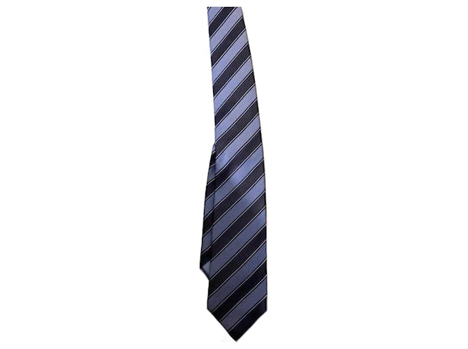 Hugo Boss Krawatten Blau Seide  ref.700446