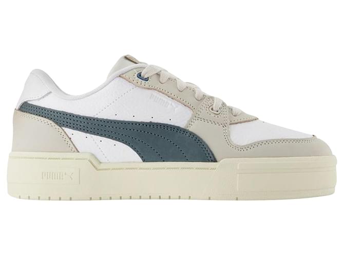 Puma Ca Pro Lux in White and Blue Leather Multiple colors  ref.700486