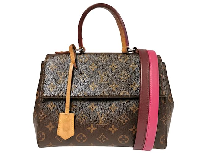 Louis Vuitton Cluny BB Monogram Canvas Brown Leather  ref.700520