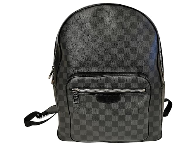 Louis Vuitton Josh Sac à dos Damier Graphite Canvas Cuir  ref.700523