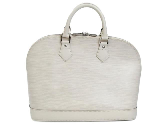 Louis Vuitton Louis Vuitton Alma White Epi Leather Handbag