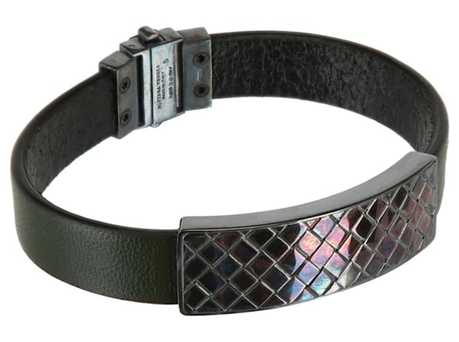 Buy Bottega Veneta Black Intrecciato Leather Bracelet for MEN in Saudi |  Ounass