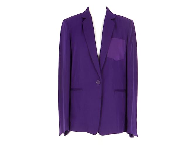 Sandro Vest / Blazer Purple Triacetate  ref.701018