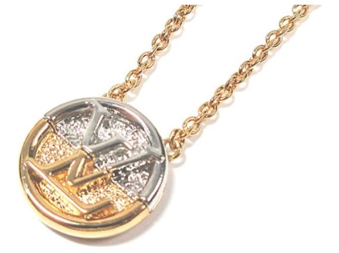 COLLANA LOUIS VUITTON COLLANA LOUISE LOGO LV M64281 COLLANA IN ORO E  ARGENTO D'oro Metallo ref.566214 - Joli Closet