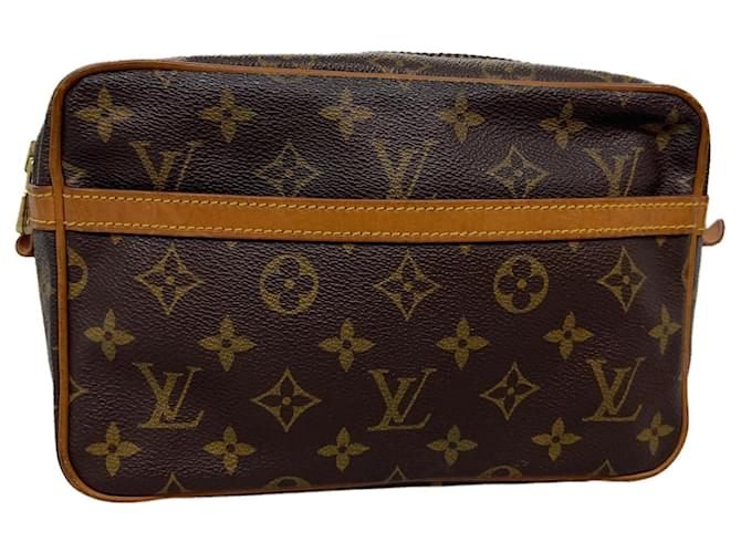 Louis Vuitton-Monogramm Compiegne 23 Kupplungstasche M.51847 LV Auth fm1767 Leinwand  ref.701539