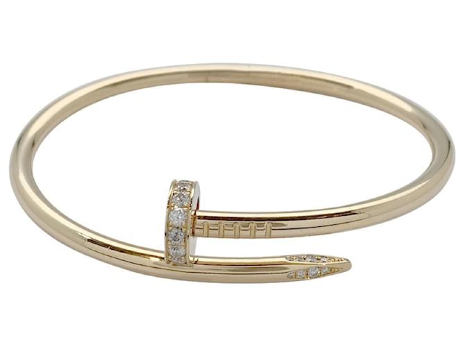 meesteres effect Salie Cartier bracelet, "Only a nail", yellow gold, diamants. Diamond ref.701551  - Joli Closet