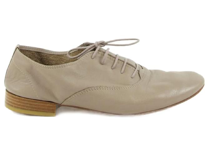 Repetto derbies 39 Beige Leather  ref.701649