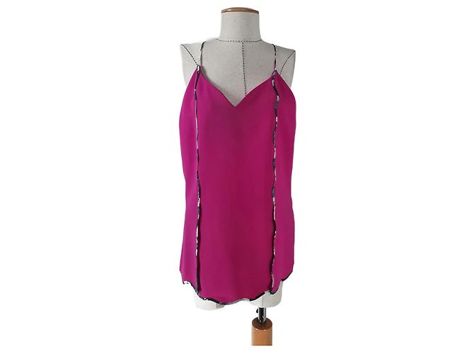 Canotta Rosa in Seta Mary Katrantzou