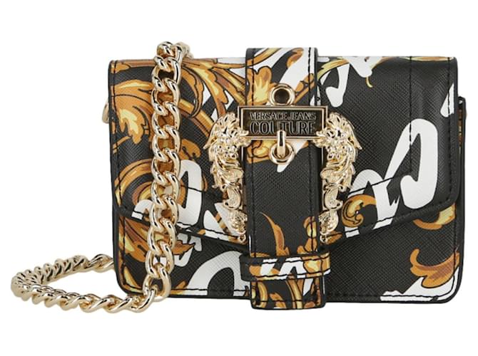 Versace Jeans Couture Women's Baroque Print Tote - Black Gold