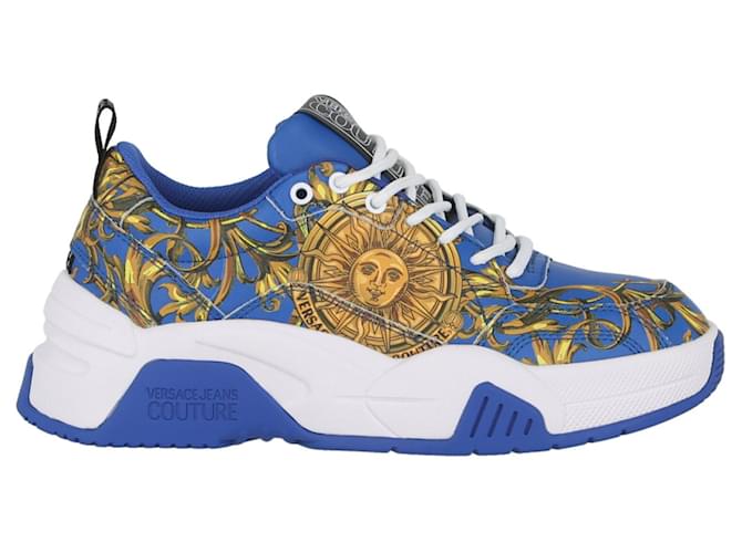 Versace Jeans Couture Sneakers Versace Jeans con stampa Sun Garland Nero  ref.702339