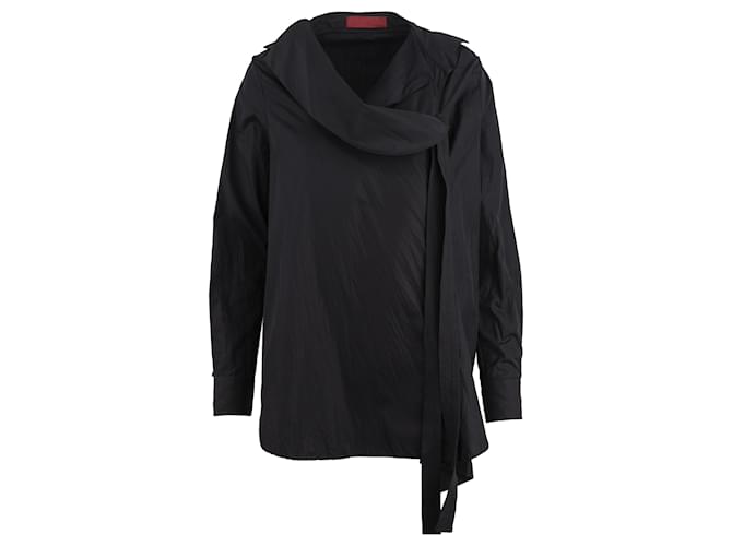 Autre Marque Asymmetrical Shirt Black Cotton  ref.702404