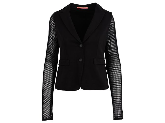 New York industrie Blazer semitrasparente Nero