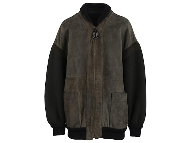 Gianfranco Ferré Leather bomber jacket Black  ref.702527
