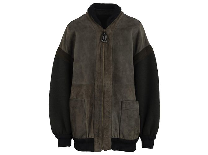 Gianfranco Ferré Leather bomber jacket