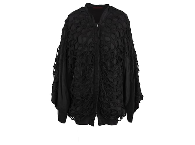 Autre Marque Diliborio Bomber Jacket With Cut-out Details Black  ref.702528