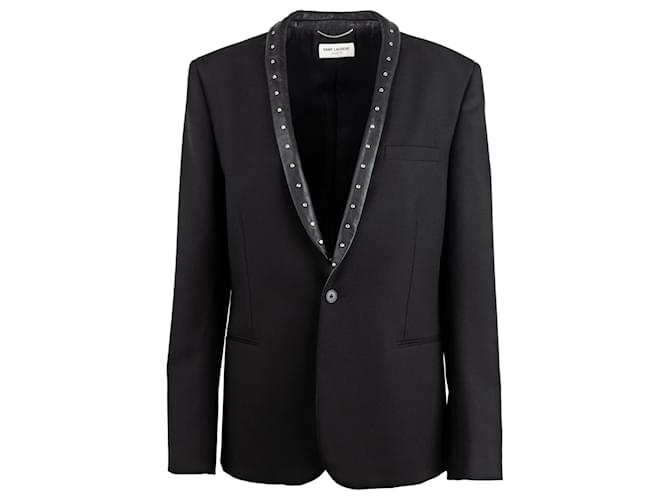 Yves Saint Laurent Studded Blazer Black  ref.702550