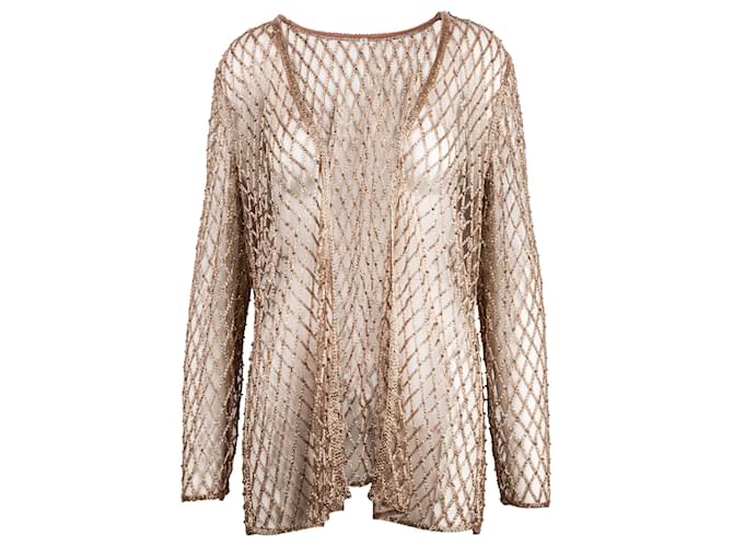 Autre Marque Collection Privée Bead Embellished Jacket Golden  ref.702553