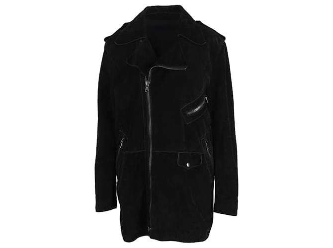 Autre Marque Lapel Leather Jacket Black  ref.702568